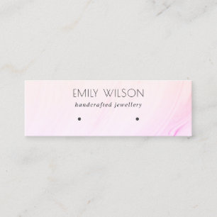 Lilac Blush Yellow Hologram Waves Earring Display Mini Business Card