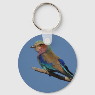 Lilac-Breasted Roller Bird Key Ring