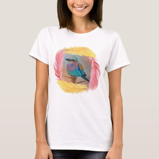 Lilac Breasted Roller T-Shirt (Front)