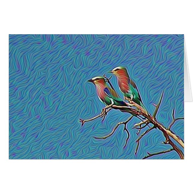 Lilac Breasted Rollers (Front Horizontal)