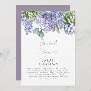 Lilac Bridal Shower Invitation