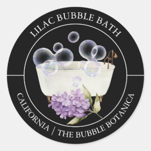 Lilac Bubble Bath label