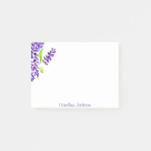 Lilac bunch personalised post-it notes