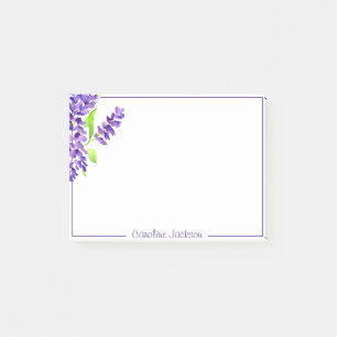 Lilac bunch personalised post-it notes