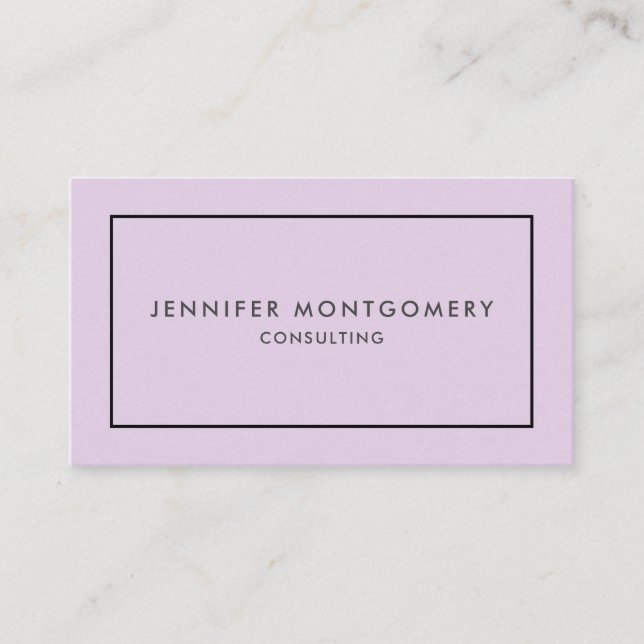 LILAC business template Business Card (Front)