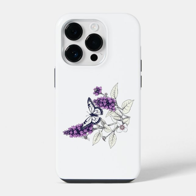 Lilac Butterfly Bush iPhone Case (Back)
