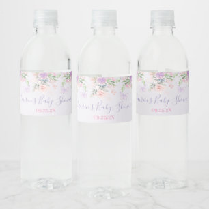 Lilac Butterfly Food and Beverage Label Set