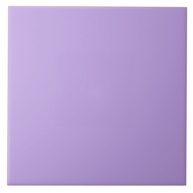 Lilac Ceramic Tile. Tile (Front)