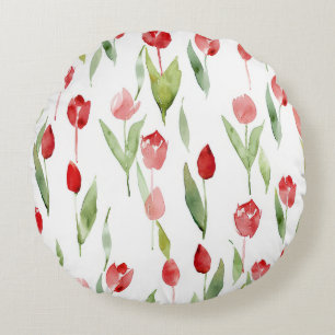 Lilac Circle Pencil Case Round Cushion