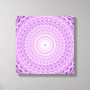 Lilac  circles pattern canvas print