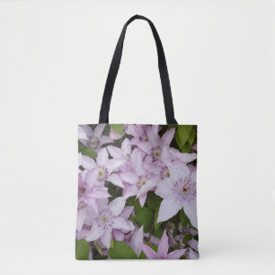 lilac ,clematis, beautiful, flower,lilac flower, tote bag