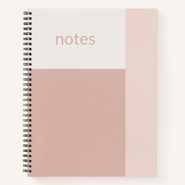 Lilac Cream Customisable Notebook (Front)