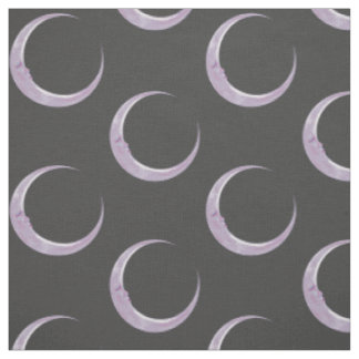 Lilac Crescent Moon Fabric