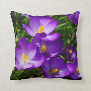 Lilac Crocuses Cushion