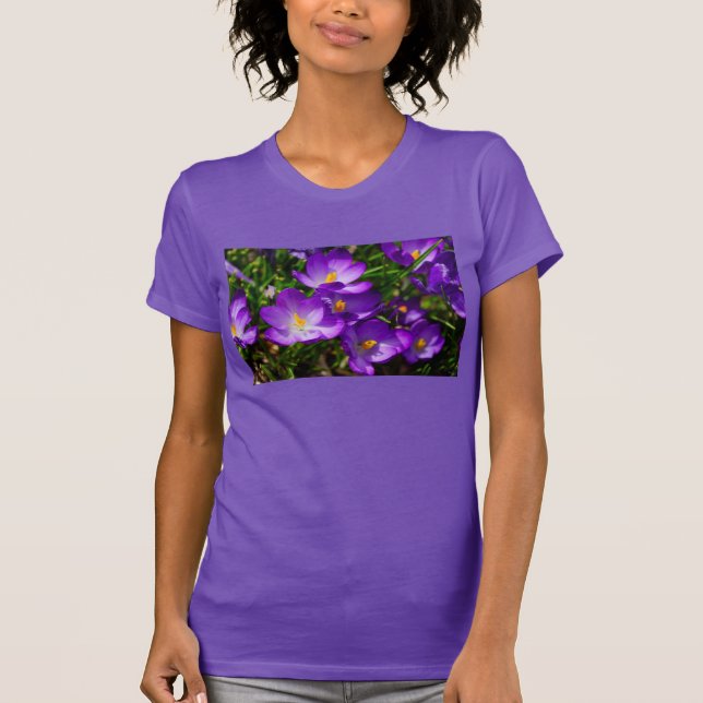 Lilac Crocuses T-Shirt (Front)