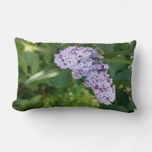 lilac curtain lumbar cushion