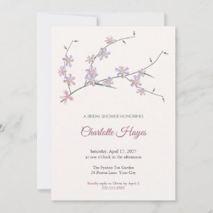 Lilac Cyanella Bridal Shower Invitation