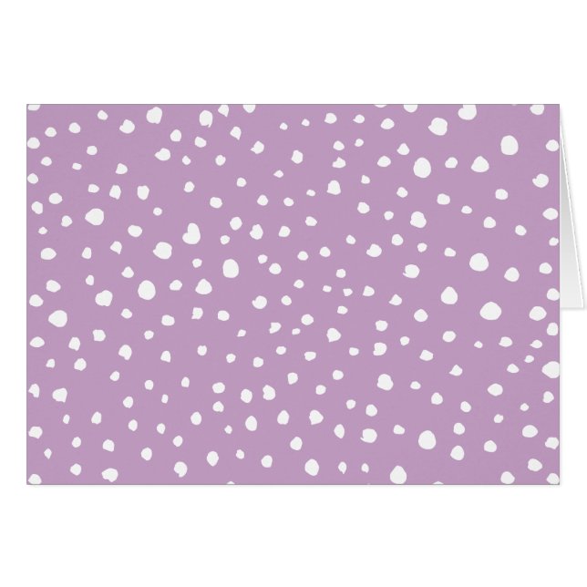 Lilac Dalmatian Spots, Dalmatian Dots, Dotted (Front Horizontal)