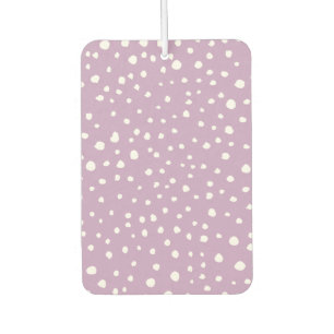Lilac Dalmatian Spots, Dalmatian Dots, Dotted Car Air Freshener