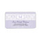 Lilac Damask Monogram Address Label