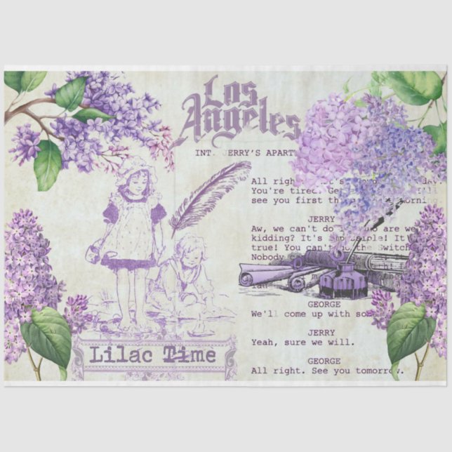 Lilac Days Design Series 3 Tissue Paper (Front)