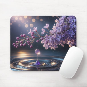 Lilac Dewdrop Mouse Pad