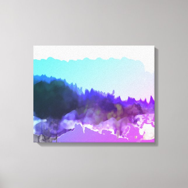 Lilac digital_art Landscape Canvas Print (Front)