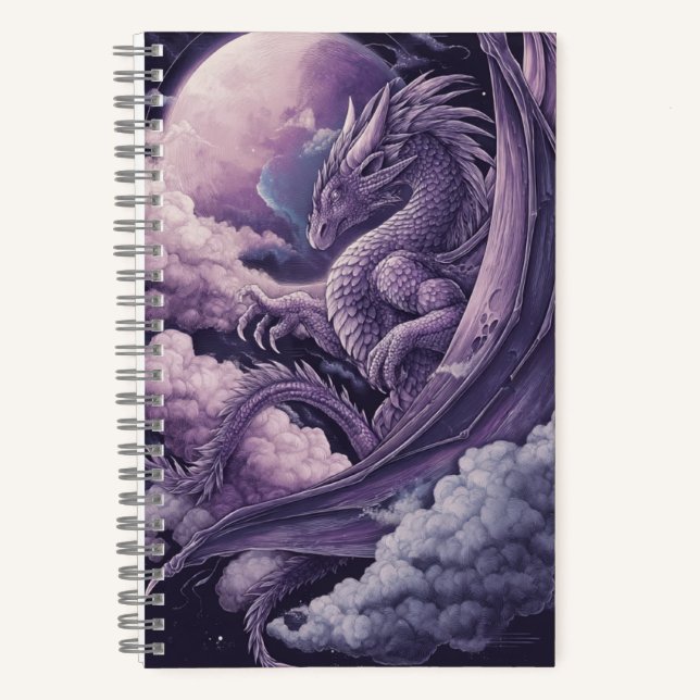 Lilac Dragon in the Clouds Journal (Front)