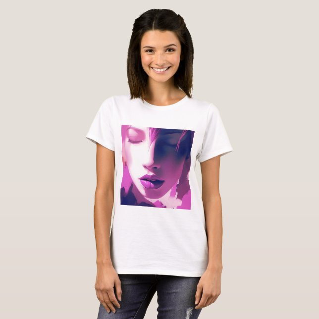 Lilac Dream Whisper – Serene, Ethereal, Purple T-Shirt (Front Full)