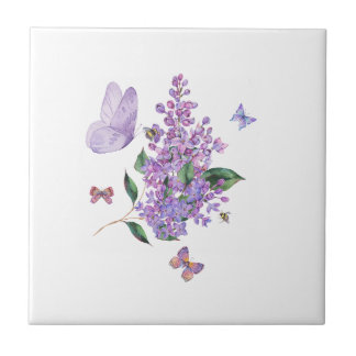 Lilac Dreams & Butterfly Whispers Tile