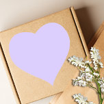 Lilac Dreams Solid Colour | Classic Elegant Heart Sticker<br><div class="desc">Lilac Dreams Solid Colour | Classic | Elegant | Trendy | Stylish | Gift | Purple Shades Colour</div>