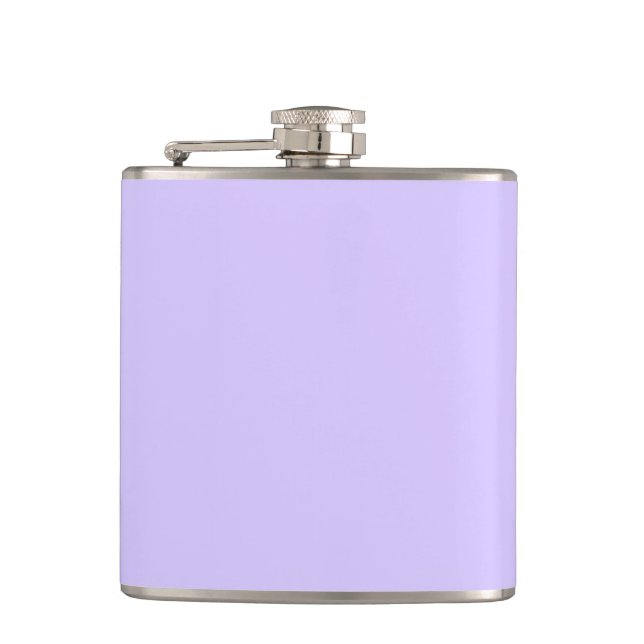 Lilac Dreams Solid Colour | Classic Elegant Hip Flask (Front)