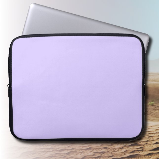 Lilac Dreams Solid Colour | Classic Elegant Laptop Sleeve (Creator Uploaded)