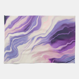Lilac effect marble IU Tea Towel