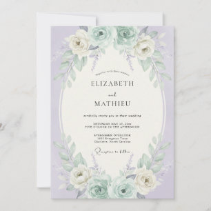 Lilac Ethereal Spring Wedding Invitation