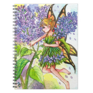 Lilac Fairy Spiral Notebook