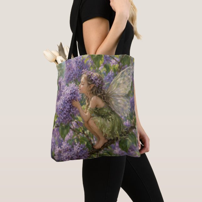 Lilac Fairy Tote Bag (Close Up)