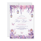 Lilac Floral Fairy First 1st Birthday Party
