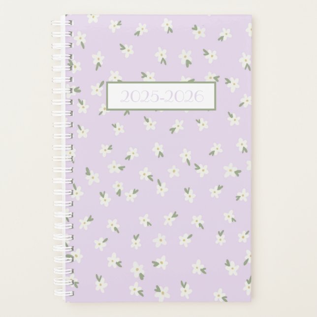 Lilac floral planner (Front)