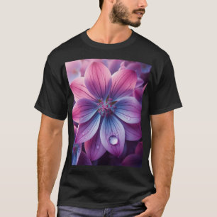 Lilac Floral Purple and Pink T-Shirt