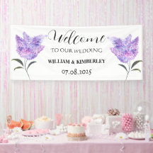 Lilac Floral Purple Flowers Rustic Elegant Wedding
