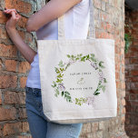 Lilac Floral Wreath Cottage Garden Wedding Tote Bag<br><div class="desc">If you need any further customisation please feel free to message me on yellowfebstudio@gmail.com.</div>