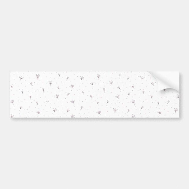 Lilac Flowers Bumper Sticker (Front)