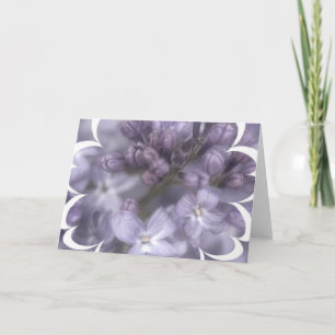 Lilac Flowers Greeting Card