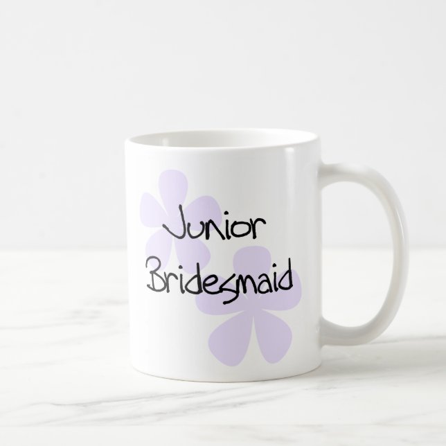 Lilac Flowers Jr. Bridesmaid Coffee Mug (Right)