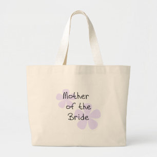 Lilac Flowers Mother of Bride Large Tote Bag