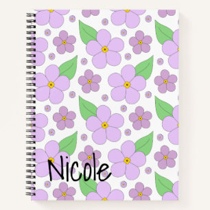 Lilac Flowers Notebook