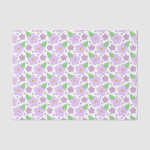 Lilac Flowers Pattern Tissue Paper