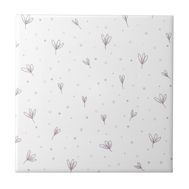 Lilac Flowers Tile (Front)