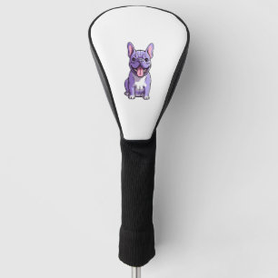 Lilac French Bulldog 2 Golf Head Cover